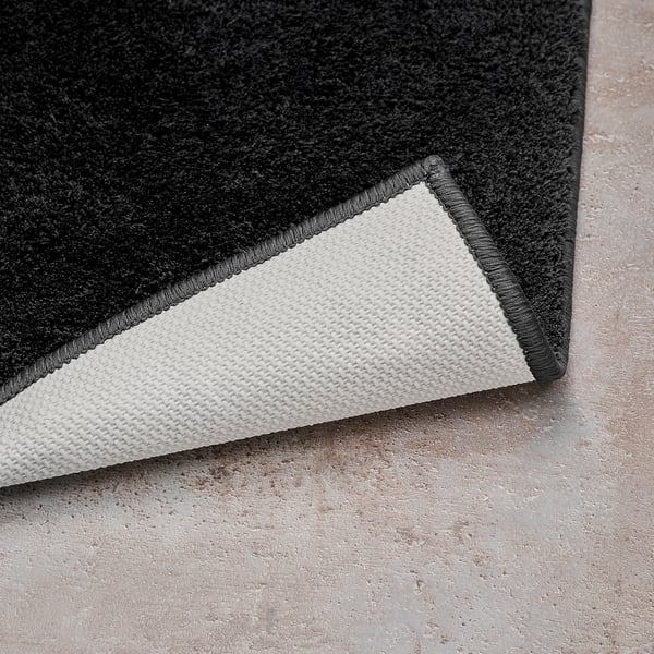 BACKMÅRA - BACKMÅRA Bath mat, black, 50x80 cm