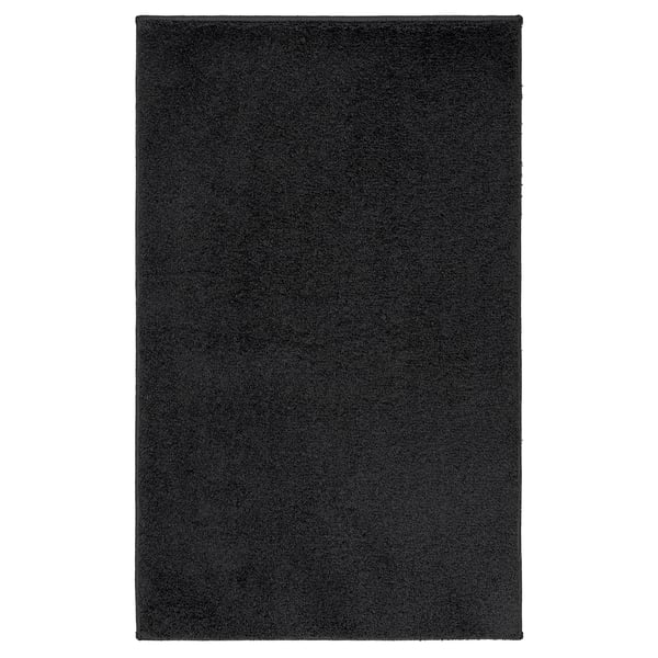 BACKMÅRA bath mat, black, 50x80 cm