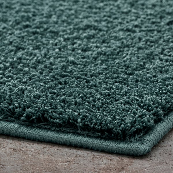 BACKMÅRA - BACKMÅRA Bath mat, turquoise, 50x80 cm