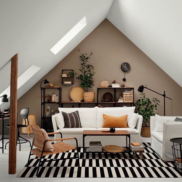 BACKSÄLEN 3 seater sofa - Blekinge white ,