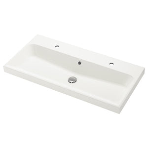 Ikea BACKSJÖN - Washbasin, white, 100x48 cm