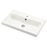 BACKSJÖN wash-basin, white, 80x48 cm