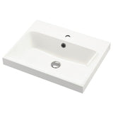 BACKSJÖN wash-basin, white, 60x48 cm