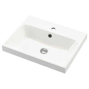 Ikea BACKSJÖN - Washbasin, white, 60x48 cm