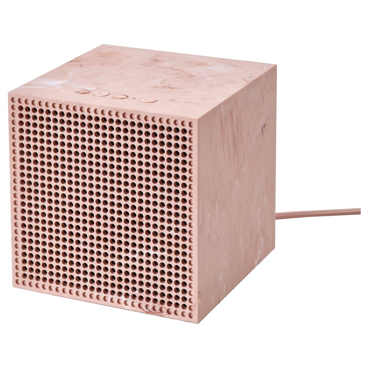 BADKRUKA Bluetooth speaker, pink, 16x17.5x16 cm