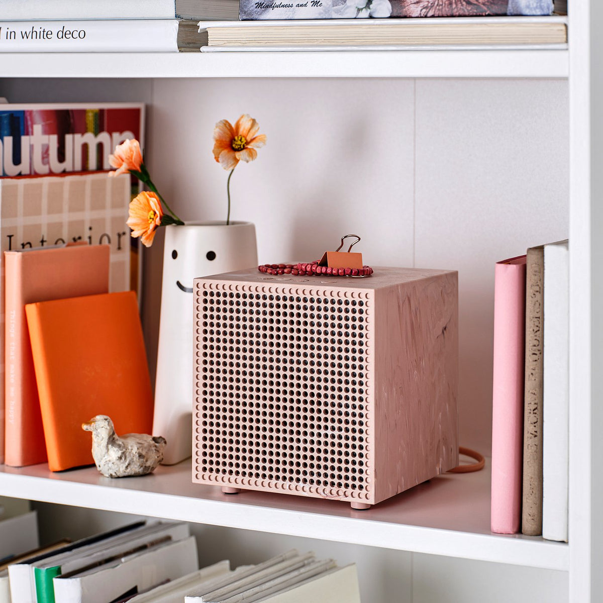 BADKRUKA Bluetooth speaker, pink, 16x17.5x16 cm