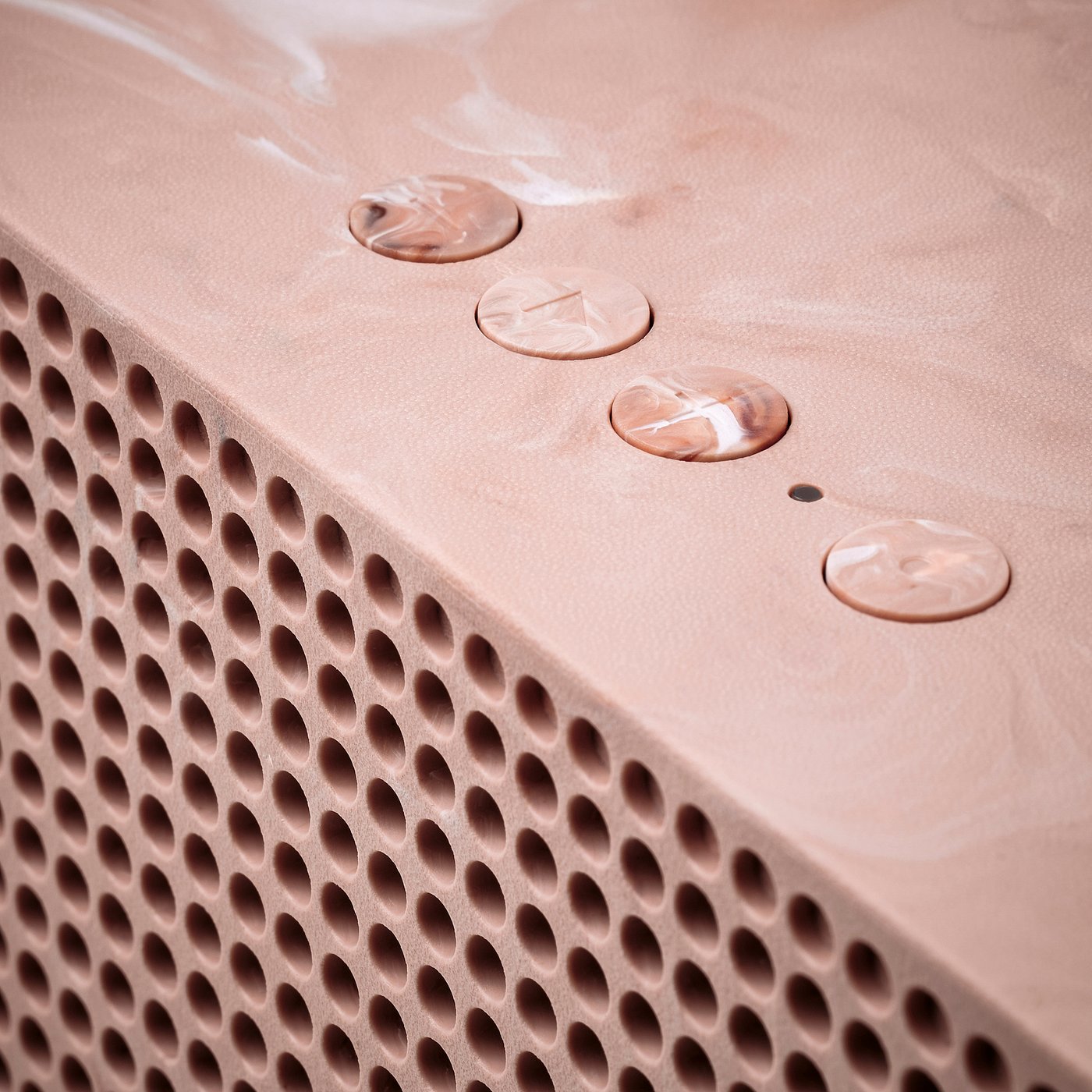 BADKRUKA Bluetooth speaker, pink, 16x17.5x16 cm
