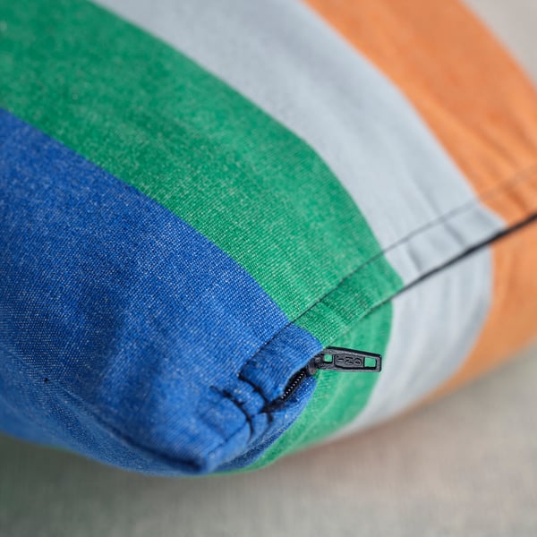 BÄCKMÄRKEN cushion cover, multicolour/stripe pattern, 40x58 cm