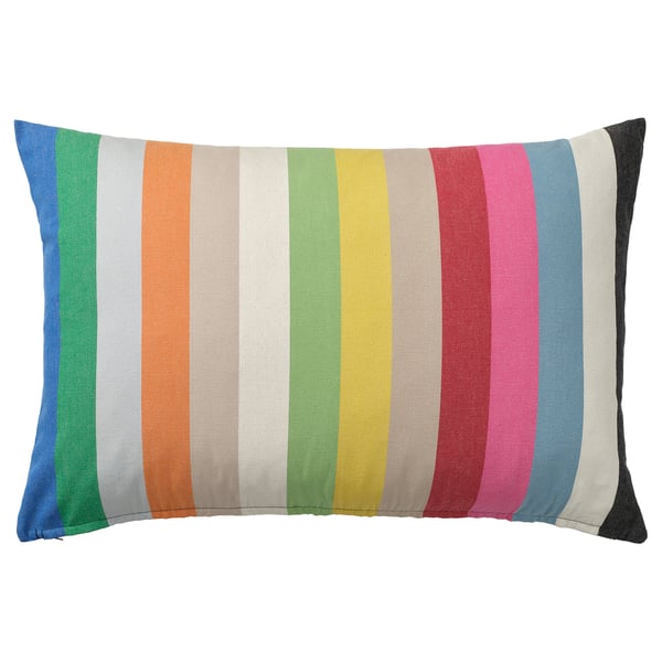 BÄCKMÄRKEN - BÄCKMÄRKEN Cushion cover, multicolour/stripe pattern, 40x58 cm