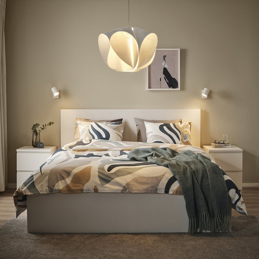 BÄCKNATE / HAVSDJUP pendant lamp, white, 50 cm