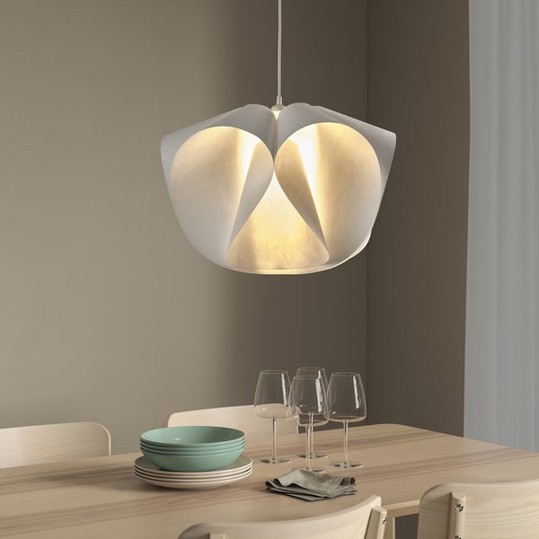 BÄCKNATE / HEMMA - BÄCKNATE / HEMMA Pendant lamp, white, 50 cm
