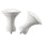 BÄCKRADULA finials, 1 pair, white, 6.6 cm