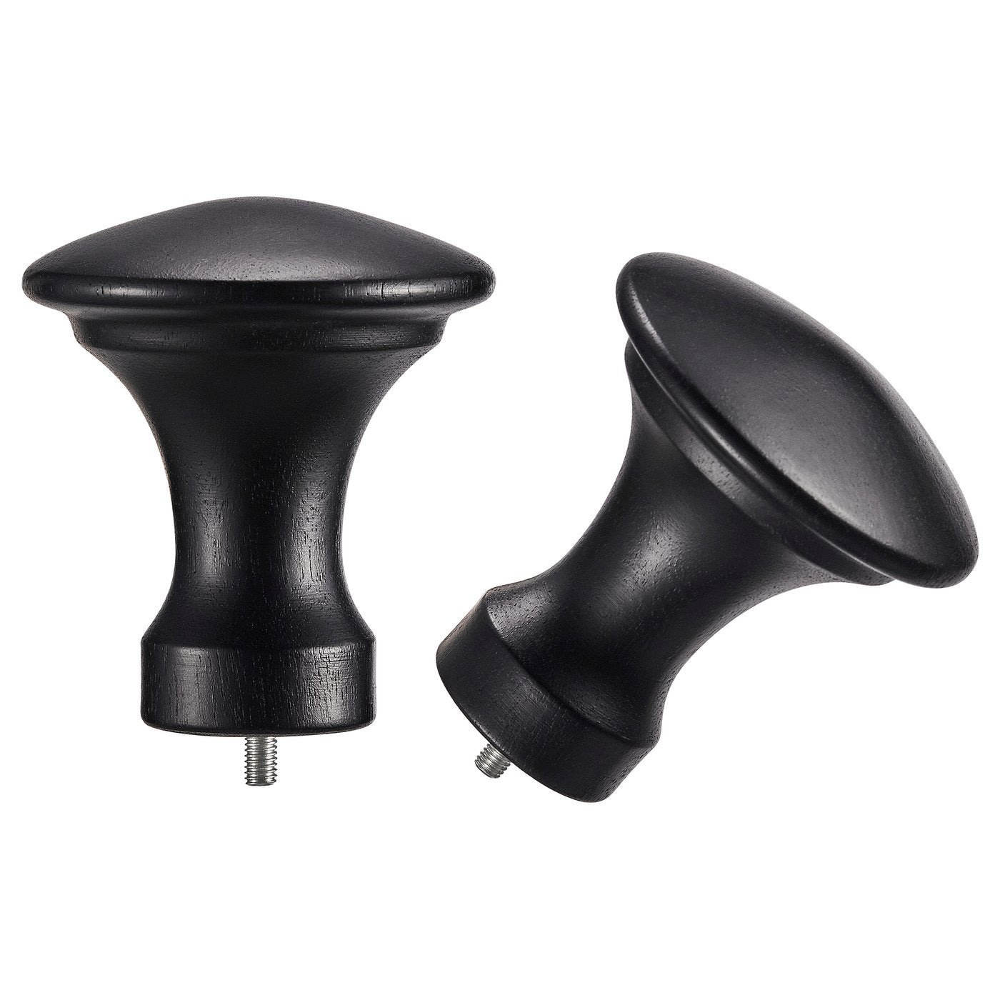 BÄCKRADULA finials, 1 pair, black, 6.6 cm