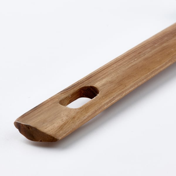 BÄCKRÖDING spatula, set of 2, wood/dark grey-green