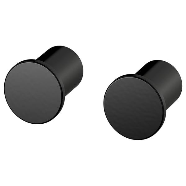 BÄNGBULA hook, black, 2 pack