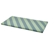 BÄNKKAMRAT bench pad, blue/green, 90x50x3 cm