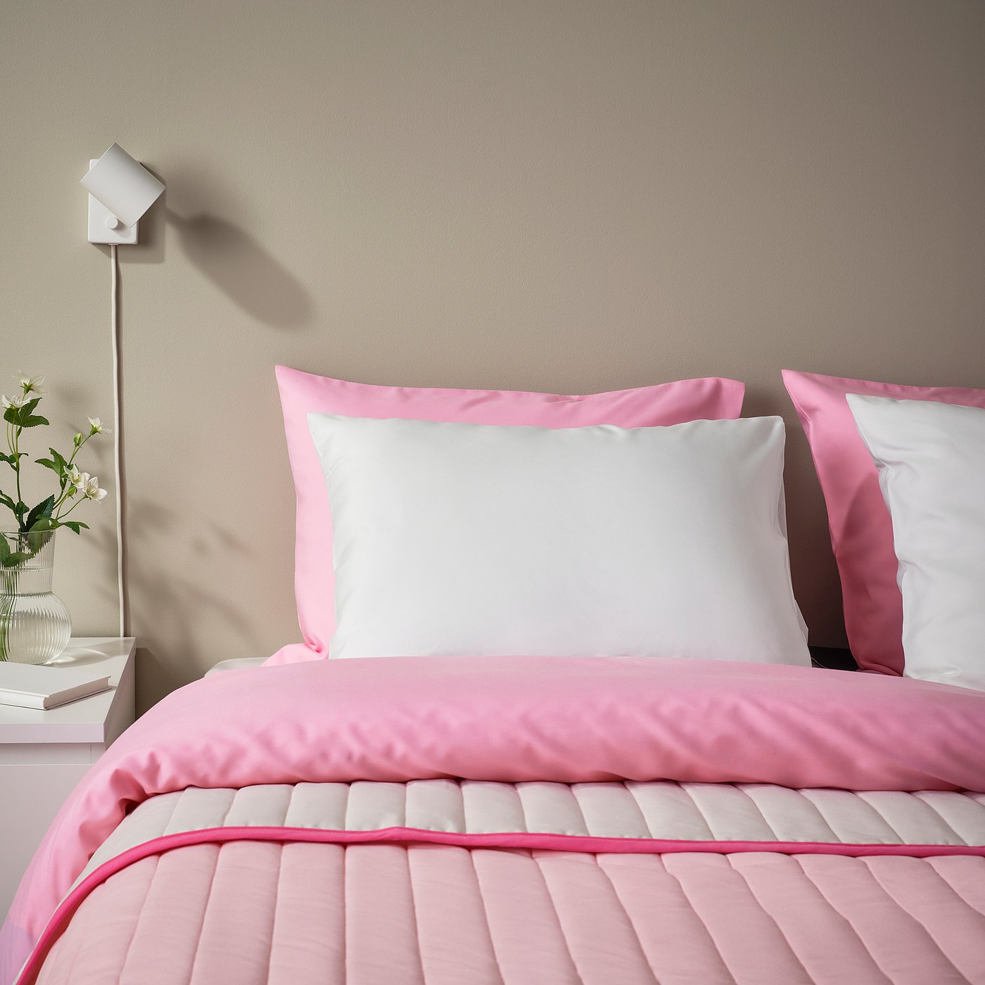 BÄRGLIM pillowcase, white, 50x80 cm