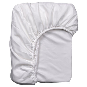 BÄRGLIM fitted sheet, white, 200x160 cm