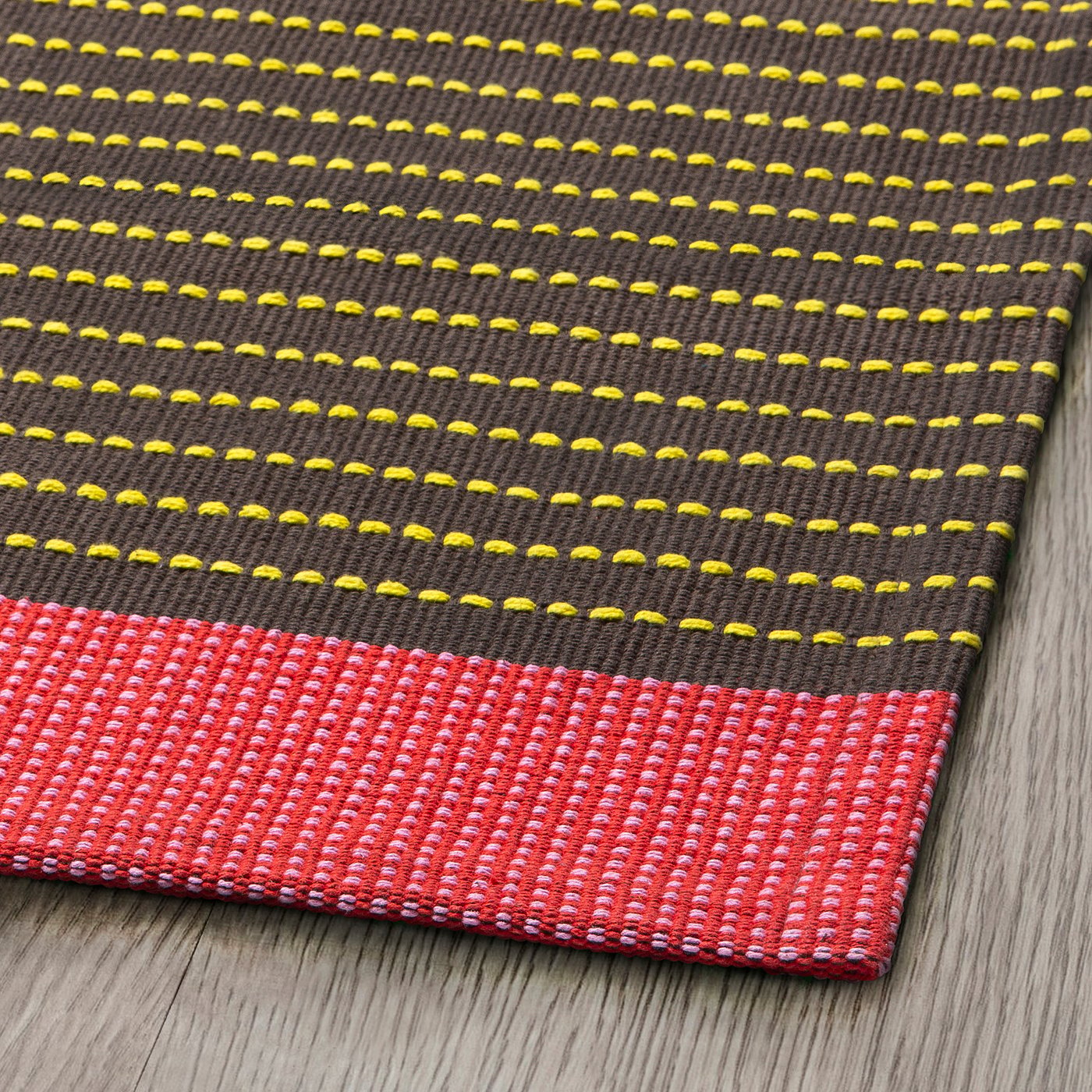 BÄRTRÅD rug, flatwoven, multicolour/stripe pattern, 60x90 cm