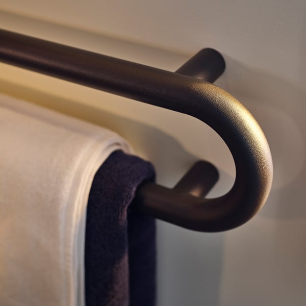 BÄSINGEN towel rail, anthracite, 65 cm