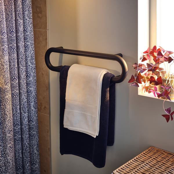 BÄSINGEN towel rail, anthracite, 65 cm