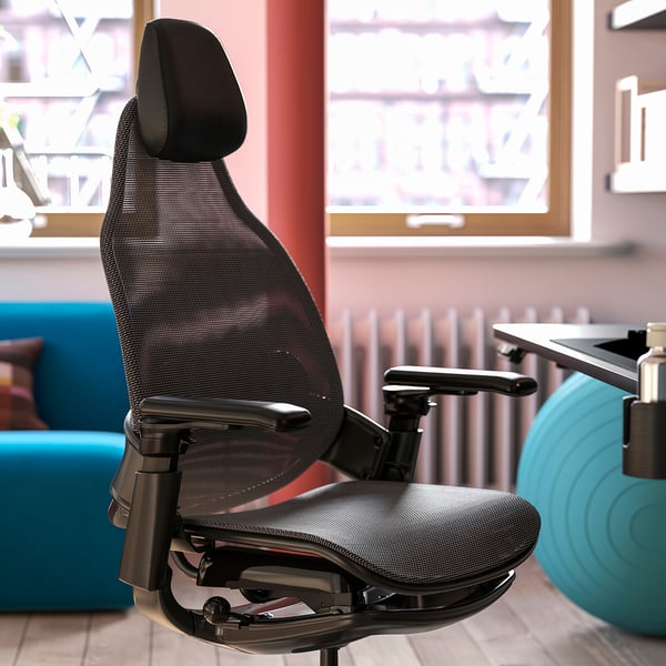 BÄSTBOLL gaming chair, black/Mjuk black, 50x120x69 cm