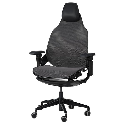 BÄSTBOLL gaming chair, black/Mjuk black, 69 cm