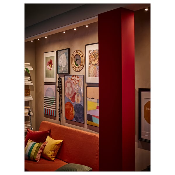 BÄVE LED ceiling track, 3-spots, white, 3 cm