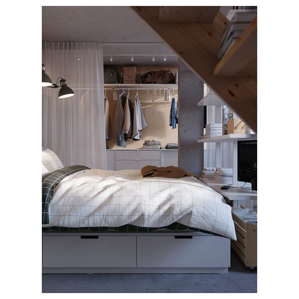 BÄVE LED ceiling track, 3-spots, white, 78x3 cm
