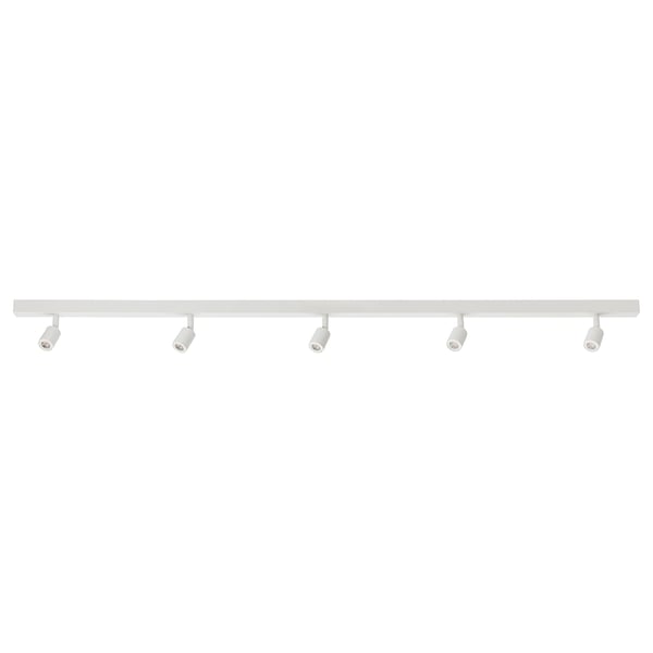 BÄVE LED ceiling track, 5-spots, white, 120 cm