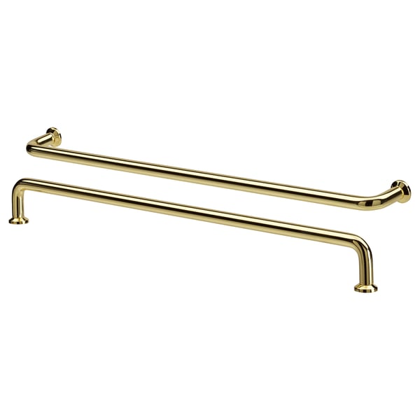 BAGGANÄS handle, brass-colour, 335 mm, 2 pack