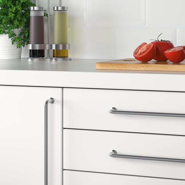 BAGGANÄS handle, stainless steel, 335 mm, 2 pack