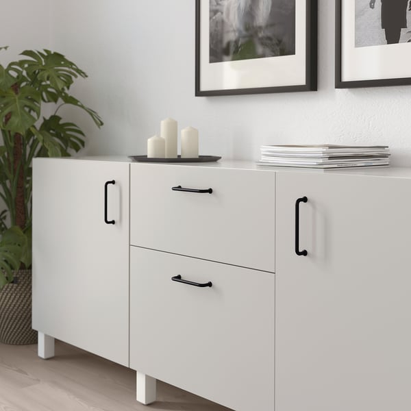 BAGGANÄS - BAGGANÄS Handle, black, 143 mm