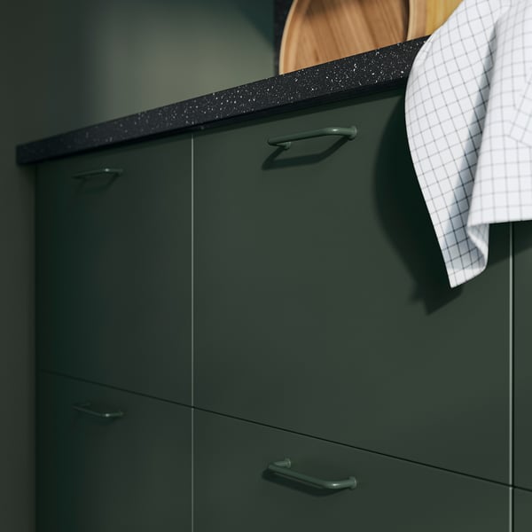 BAGGANÄS handle, deep green, 143 mm, 2 pack