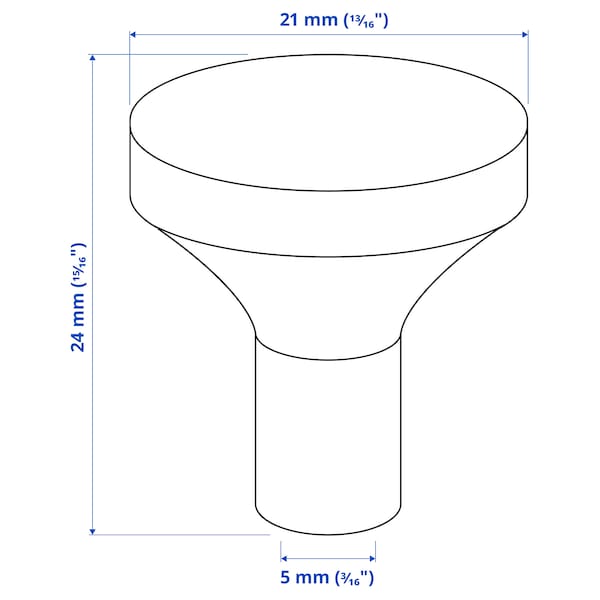 BAGGANÄS - Knob, beige, 21 mm