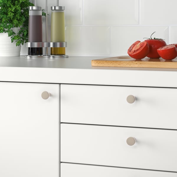 BAGGANÄS - Knob, beige, 21 mm