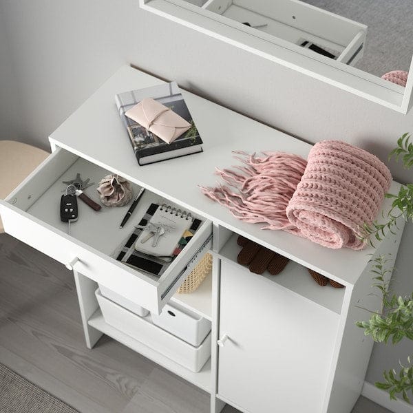 Ikea BAGGEBO - Sideboard, white, 78x92 cm