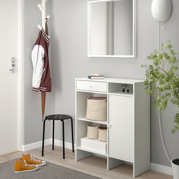 BAGGEBO sideboard, white, 78x92 cm