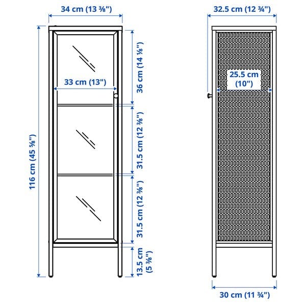 Ikea BAGGEBO Combination for TV - metal/white 174x35x160 cm , 174x35x160 cm