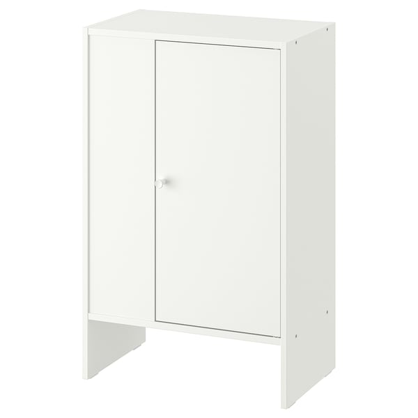 BAGGEBO cabinet with door, white, 50x30x80 cm