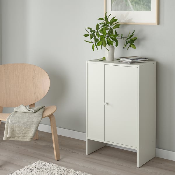 BAGGEBO cabinet with door, white, 50x30x80 cm