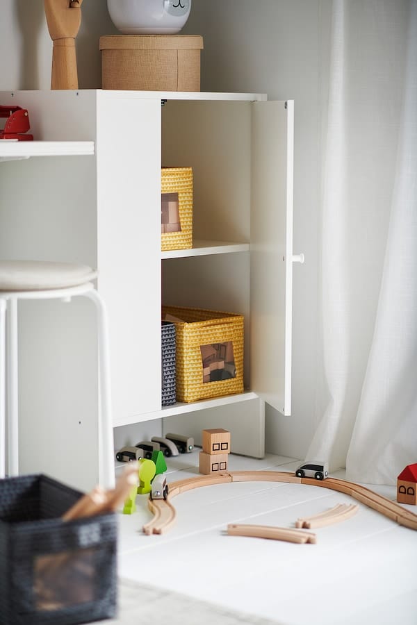 Ikea BAGGEBO - Cabinet with door, white, 50x30x80 cm