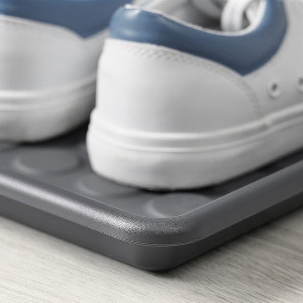 Ikea BAGGMUCK - Shoe mat, in/outdoor/grey, 46x35 cm