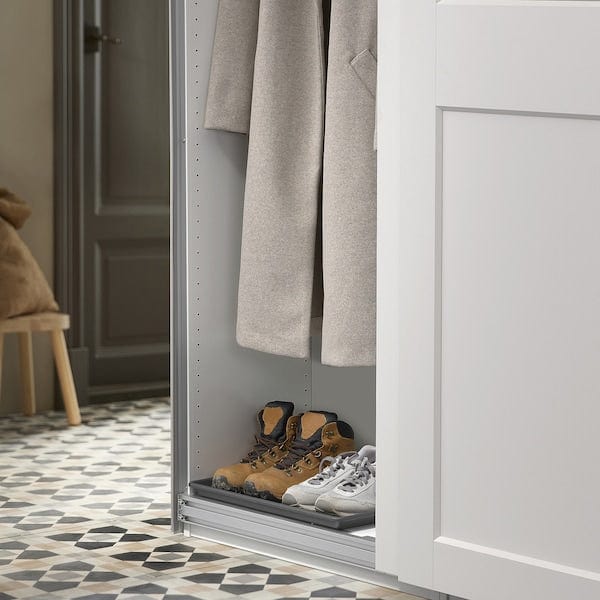 Ikea BAGGMUCK - Shoe mat, in/outdoor/grey, 46x35 cm