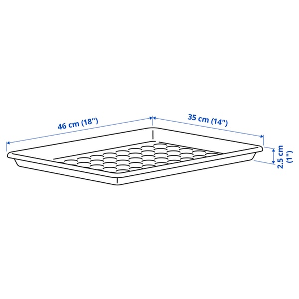 BAGGMUCK shoe mat, in/outdoor/grey, 46x35 cm