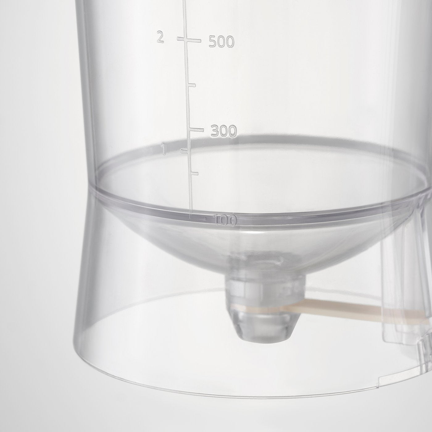 BAKTIDER measuring jug with dispenser, light beige, 1 l