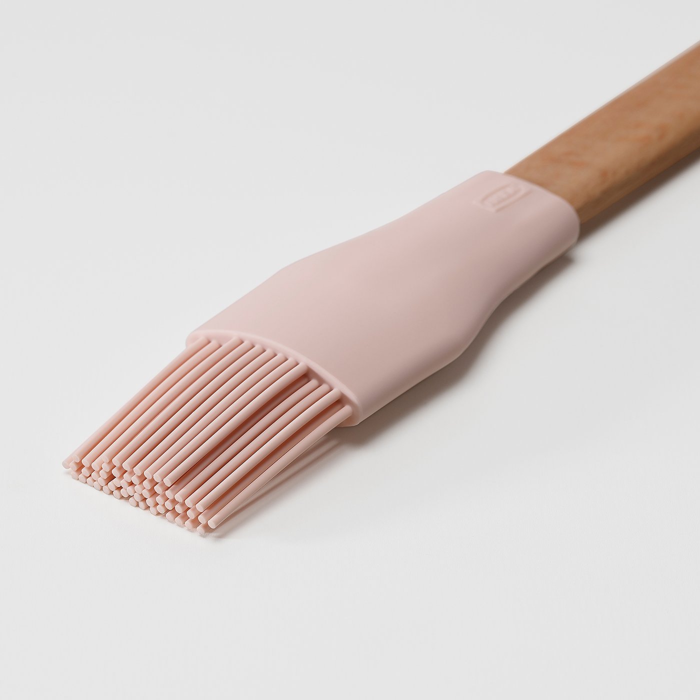 BAKTIDER 4-piece kitchen utensil set, wood/pale pink