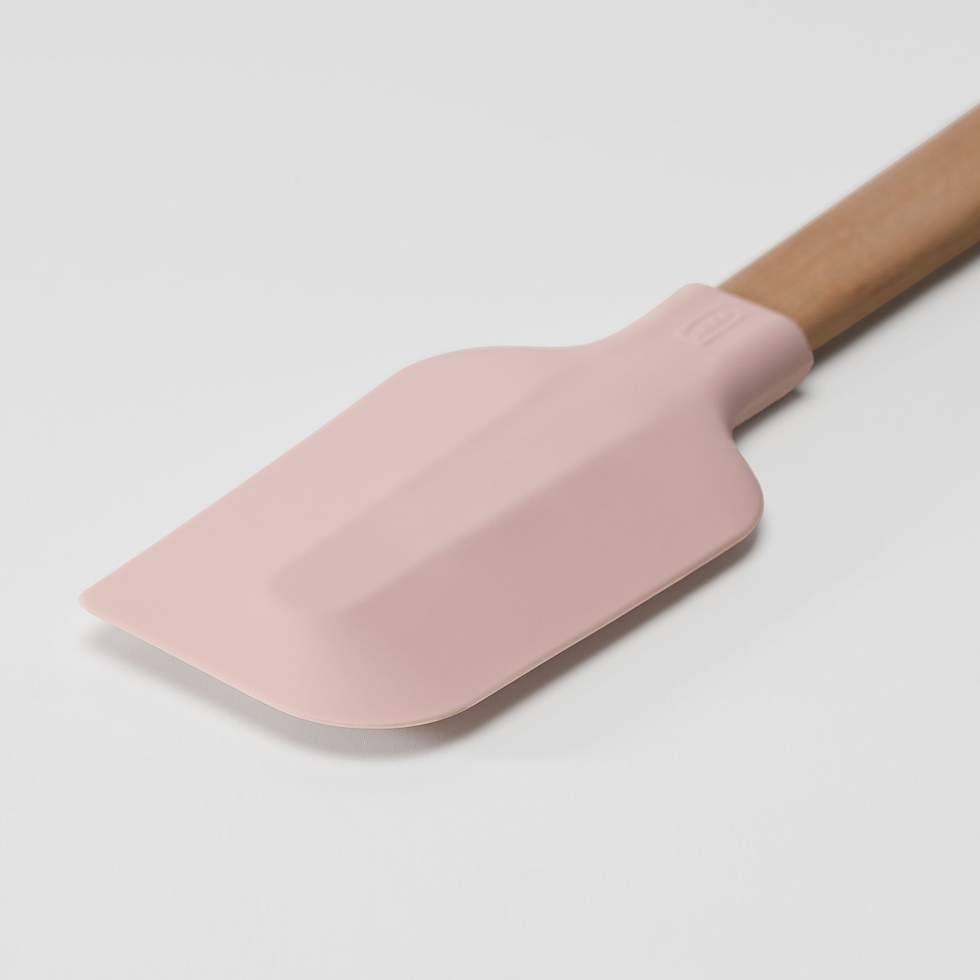 BAKTIDER 4-piece kitchen utensil set, wood/pale pink