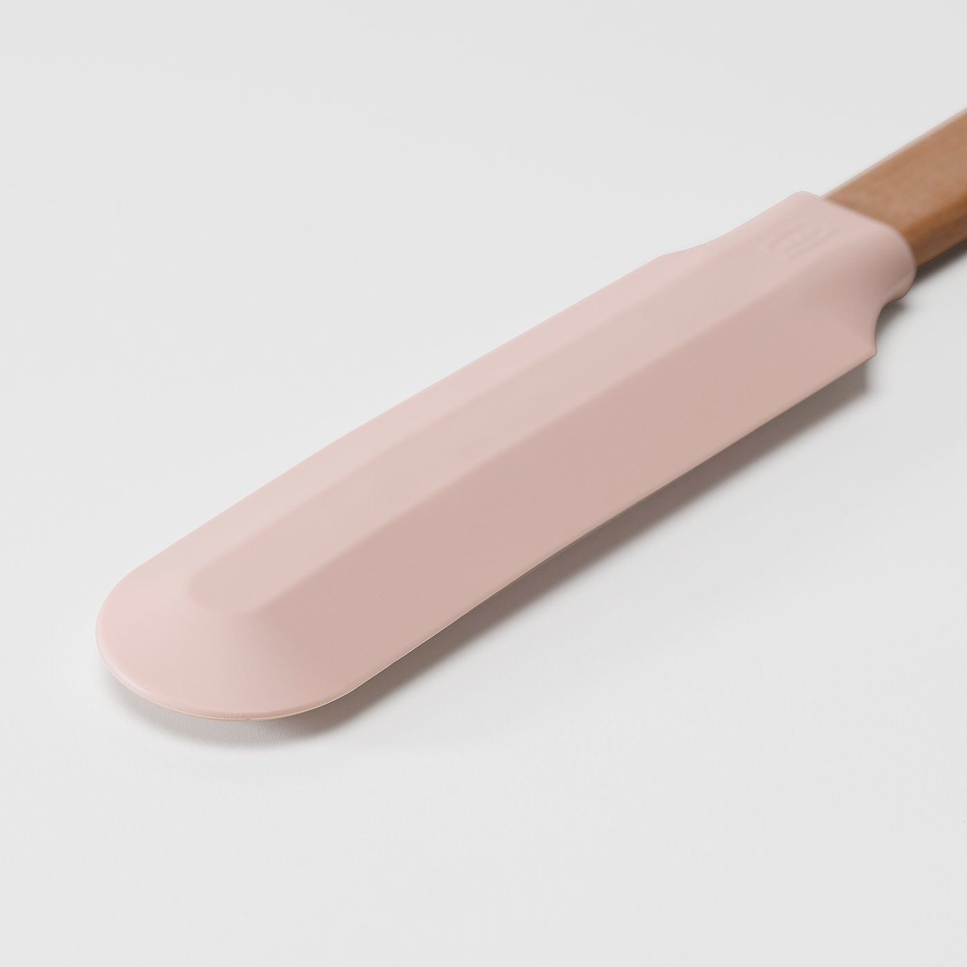 BAKTIDER 4-piece kitchen utensil set, wood/pale pink