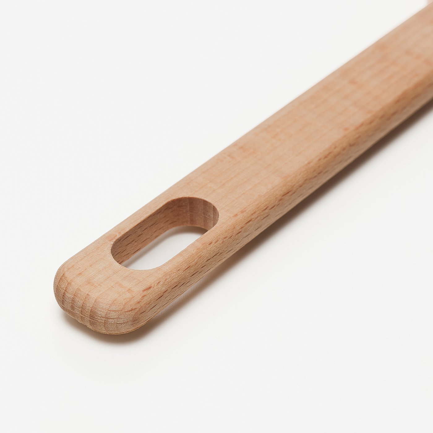 BAKTIDER 4-piece kitchen utensil set, wood/pale pink